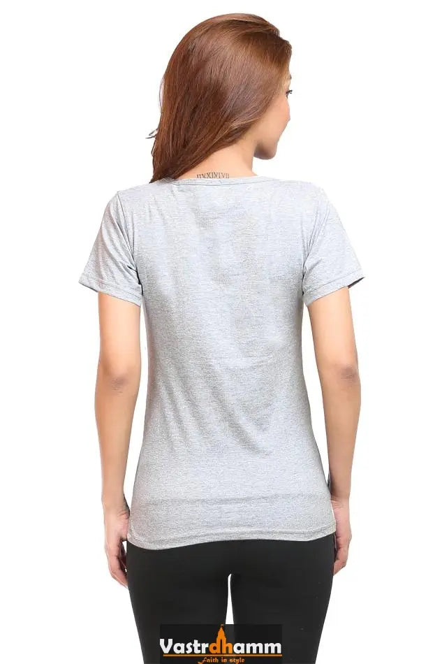 Hanuman Strong Round Neck Half Sleeve Classic T-Shirts for Women Vastrdhamm