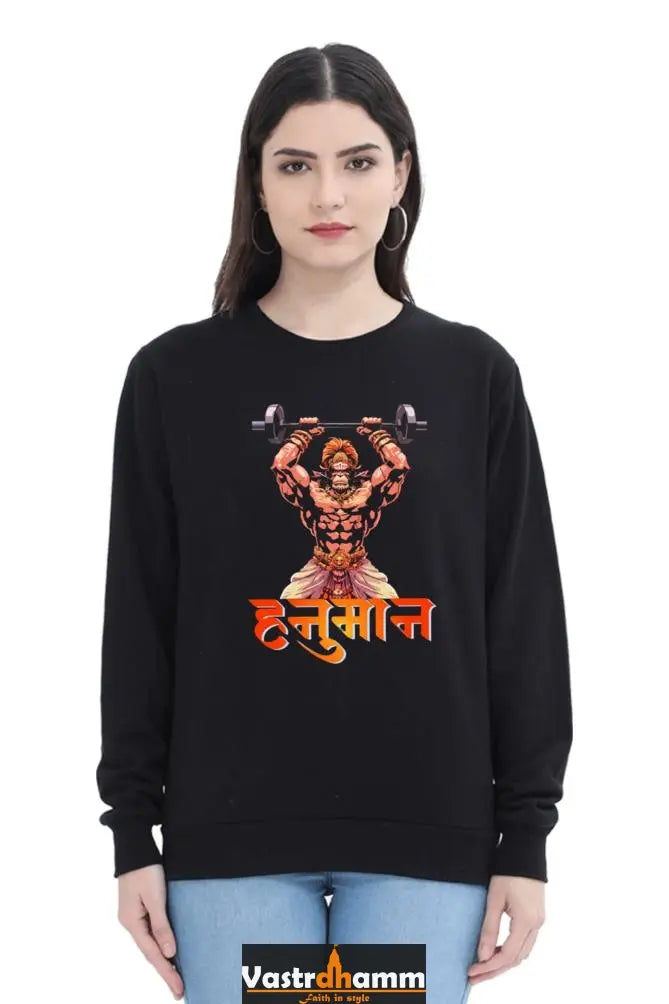 Hanuman StrongSweatshirt T-Shirts for Women Vastrdhamm