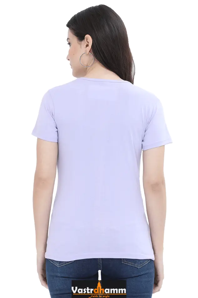Hanuman Super Strength Round Neck Half Sleeve Classic T-Shirts for Women Vastrdhamm