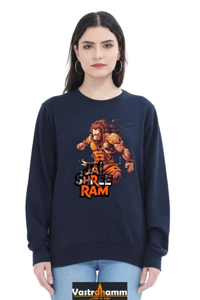 Hanuman Super StrengthSweatshirt T-Shirts for Women Vastrdhamm