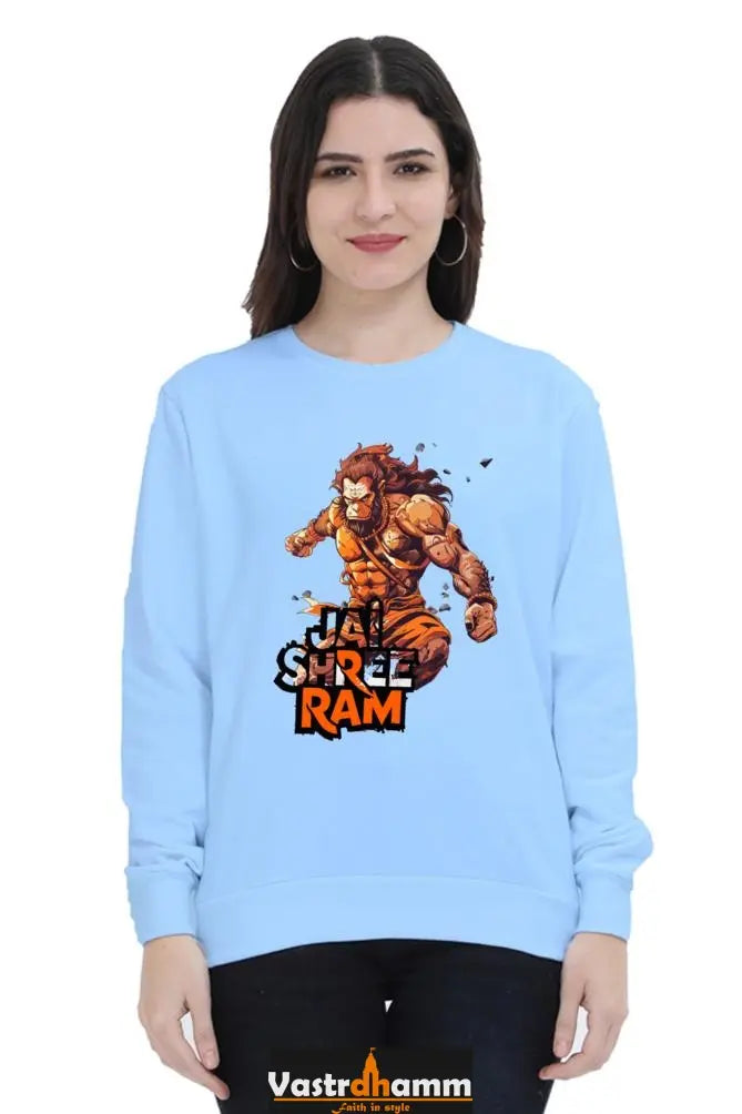 Hanuman Super StrengthSweatshirt T-Shirts for Women Vastrdhamm