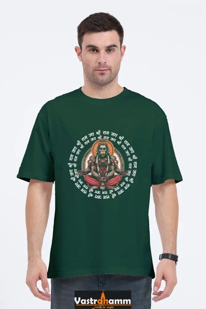 Hanuman Supreme Devotion Oversized Classic T-Shirts for Men Vastrdhamm