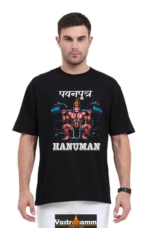 Hanuman Supreme Devotion Oversized Classic T-Shirts for Men Vastrdhamm