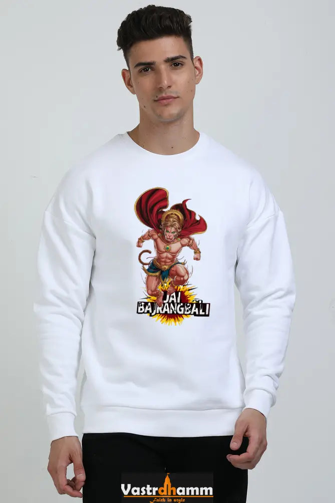 Hanuman Valor Oversized Sweatshirt T-Shirts for Men Vastrdhamm