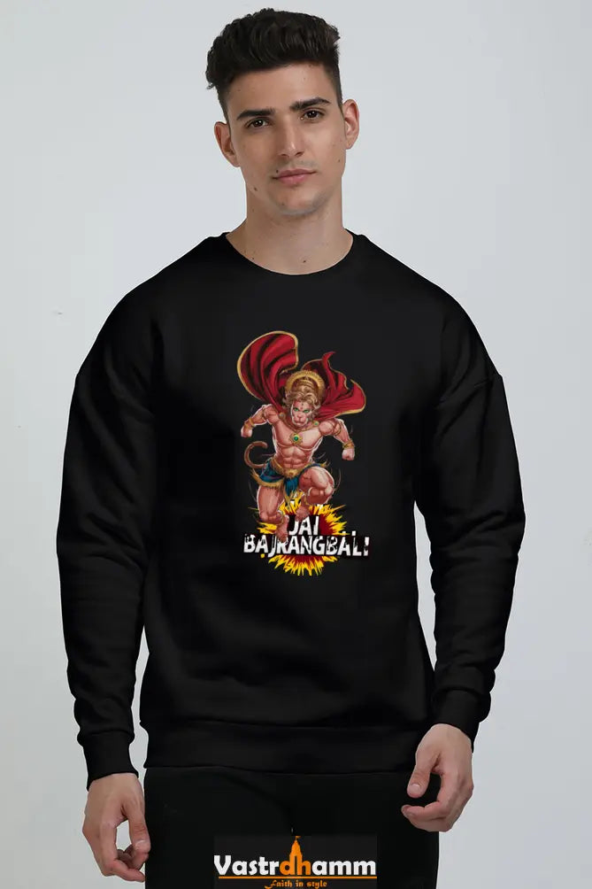 Hanuman Valor Oversized Sweatshirt T-Shirts for Men Vastrdhamm