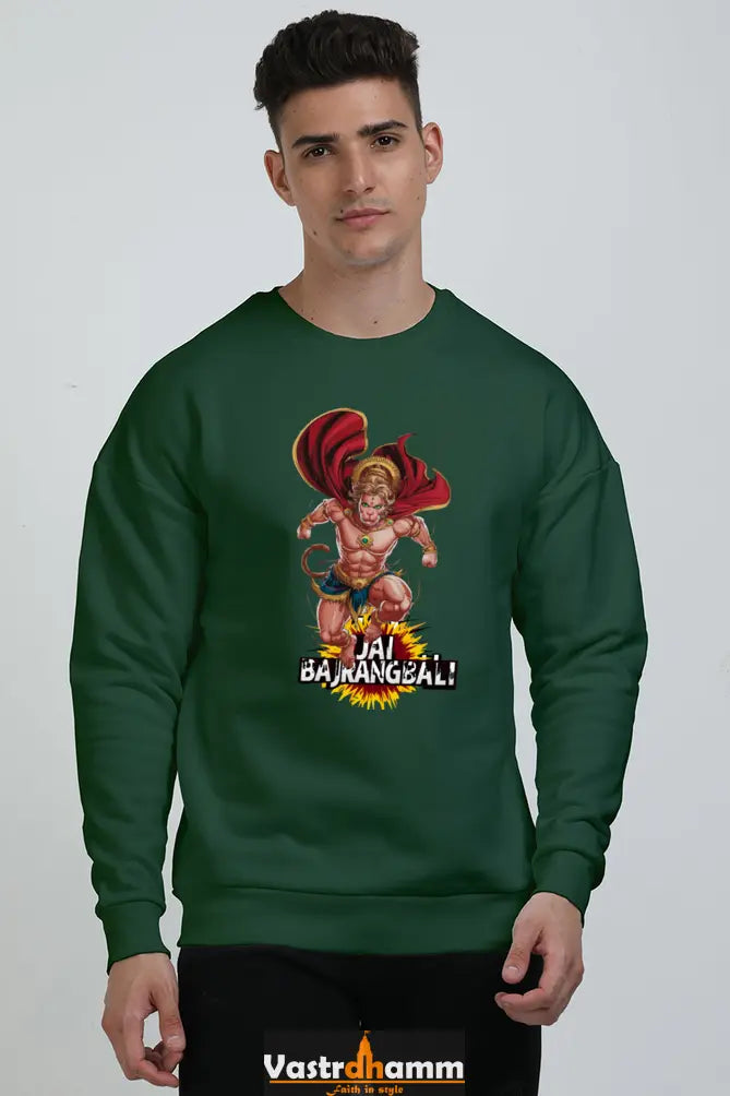 Hanuman Valor Oversized Sweatshirt T-Shirts for Men Vastrdhamm
