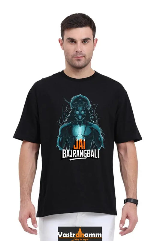 Hanuman Valor Unleashed Oversized Classic T-Shirts for Men Vastrdhamm