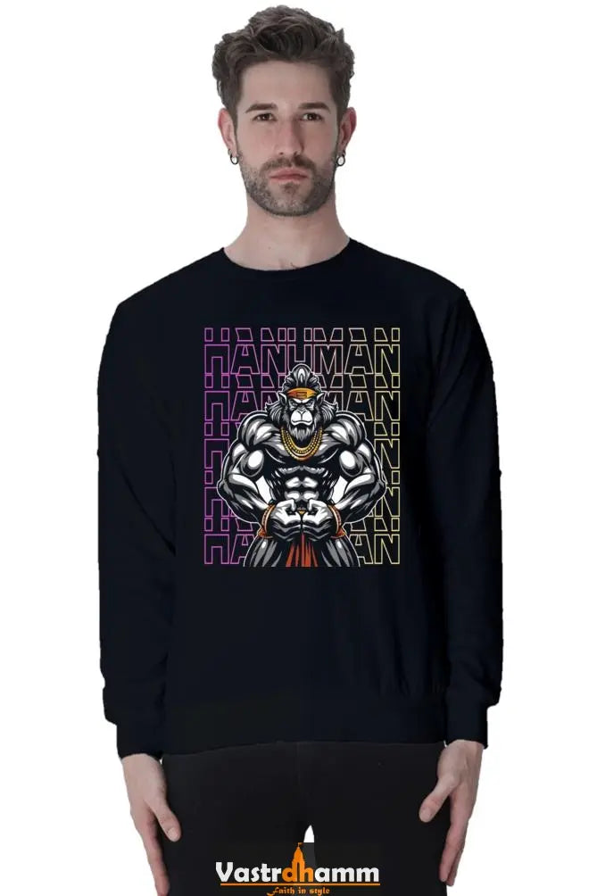 Hanuman Valor Unleashed Sweatshirt T-Shirts for Men Vastrdhamm