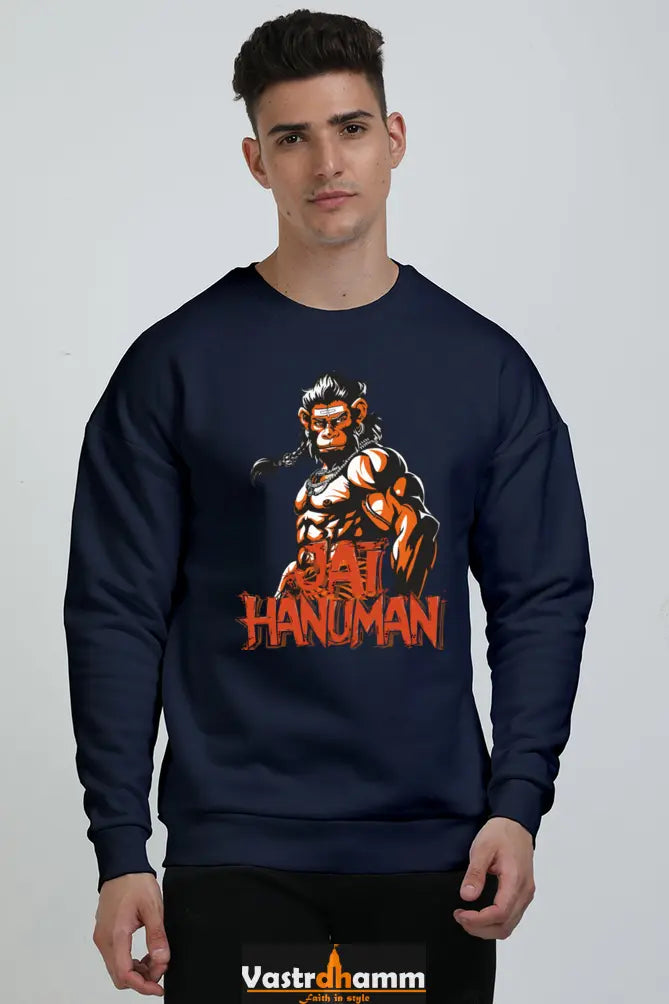 Hanuman Warrior Spirit Oversized Sweatshirt T-Shirts for Men Vastrdhamm
