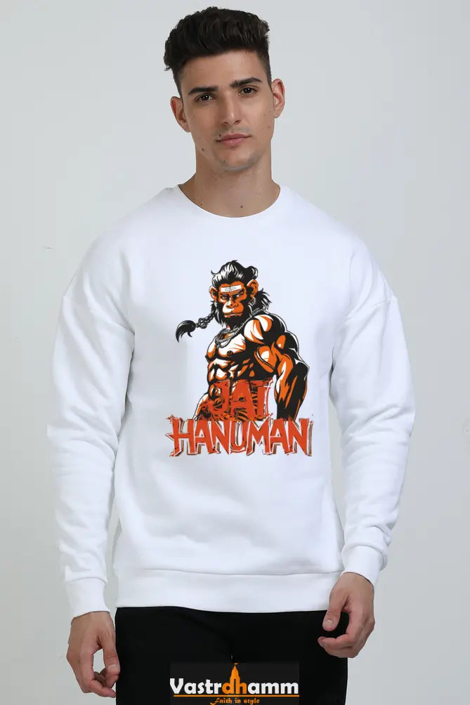 Hanuman Warrior Spirit Oversized Sweatshirt T-Shirts for Men Vastrdhamm