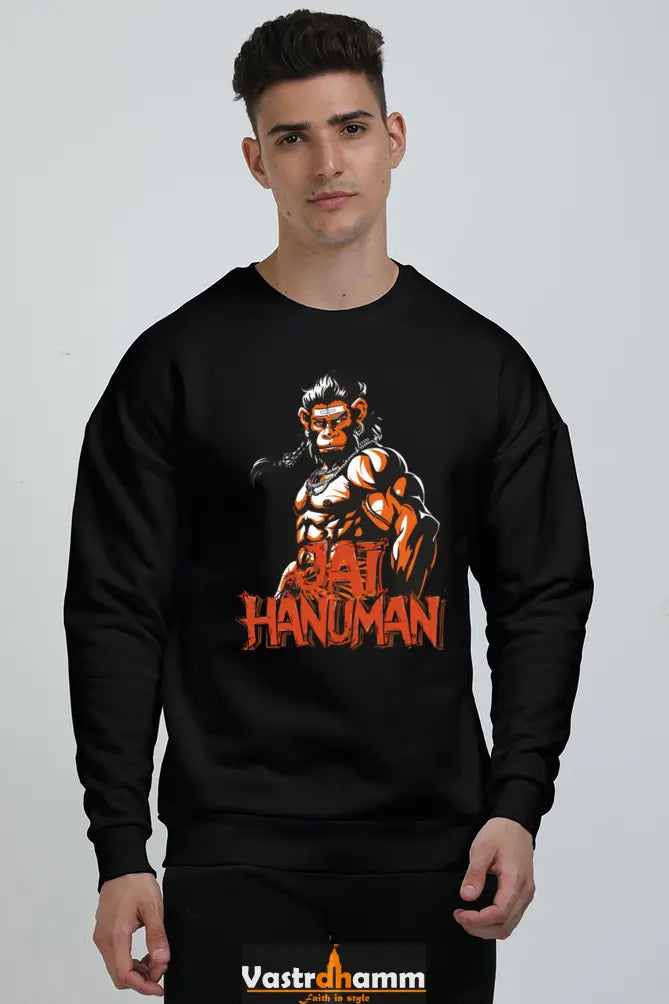 Hanuman Warrior Spirit Oversized Sweatshirt T-Shirts for Men Vastrdhamm