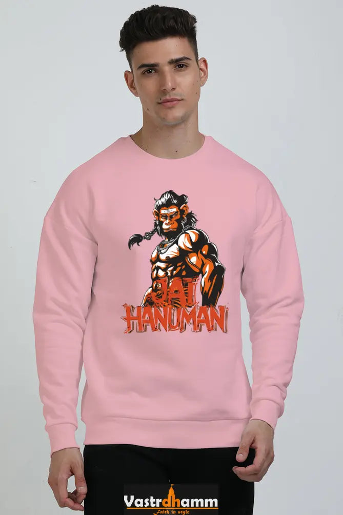 Hanuman Warrior Spirit Oversized Sweatshirt T-Shirts for Men Vastrdhamm