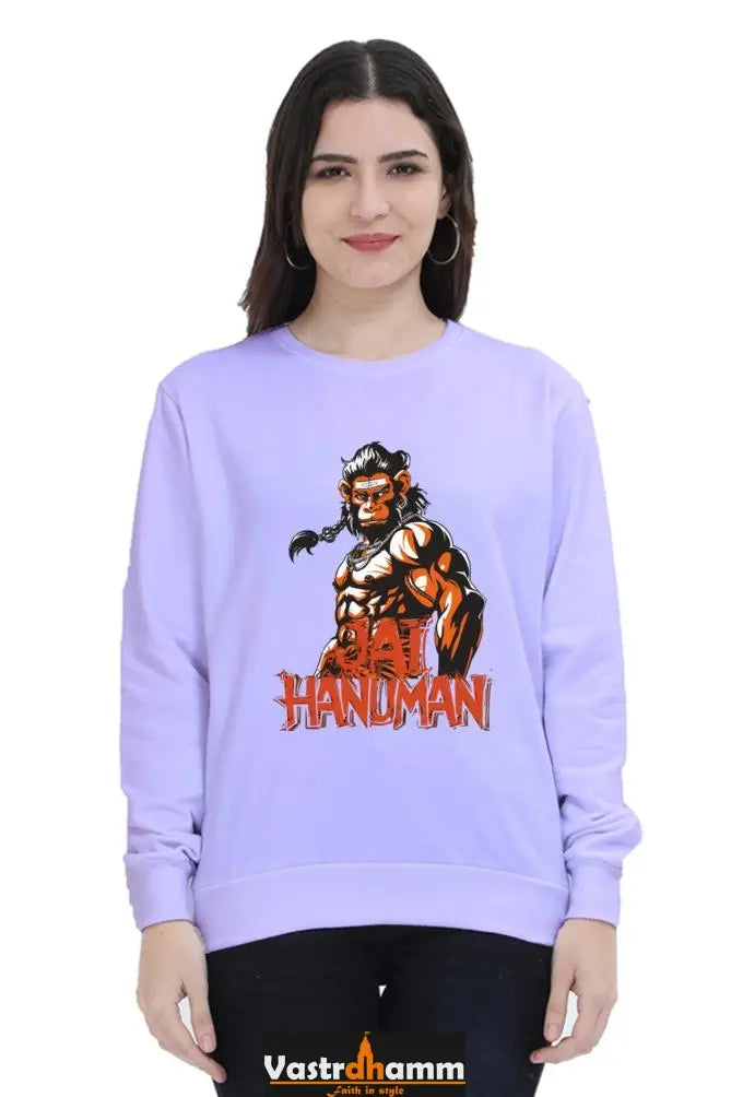 Hanuman Warrior SpiritSweatshirt T-Shirts for Women Vastrdhamm