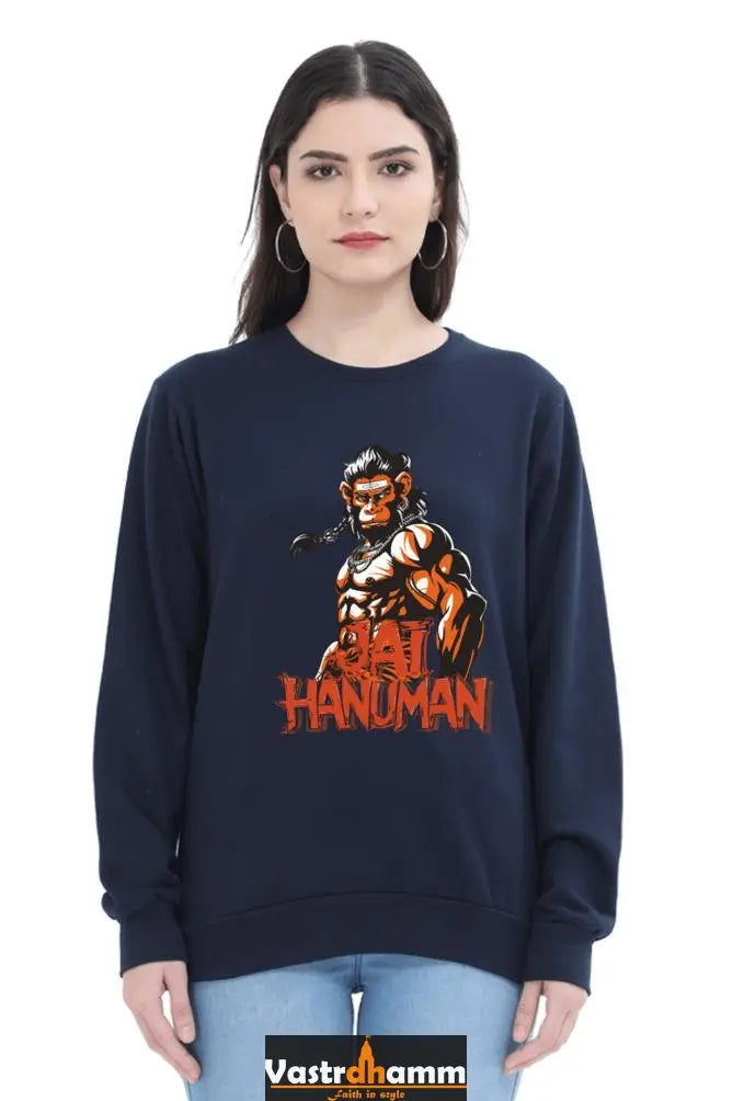 Hanuman Warrior SpiritSweatshirt T-Shirts for Women Vastrdhamm