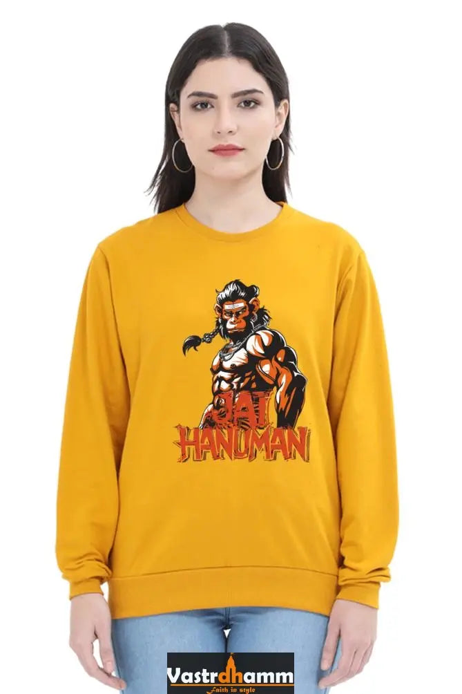 Hanuman Warrior SpiritSweatshirt T-Shirts for Women Vastrdhamm