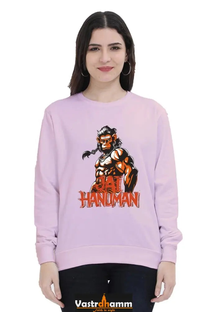 Hanuman Warrior SpiritSweatshirt T-Shirts for Women Vastrdhamm