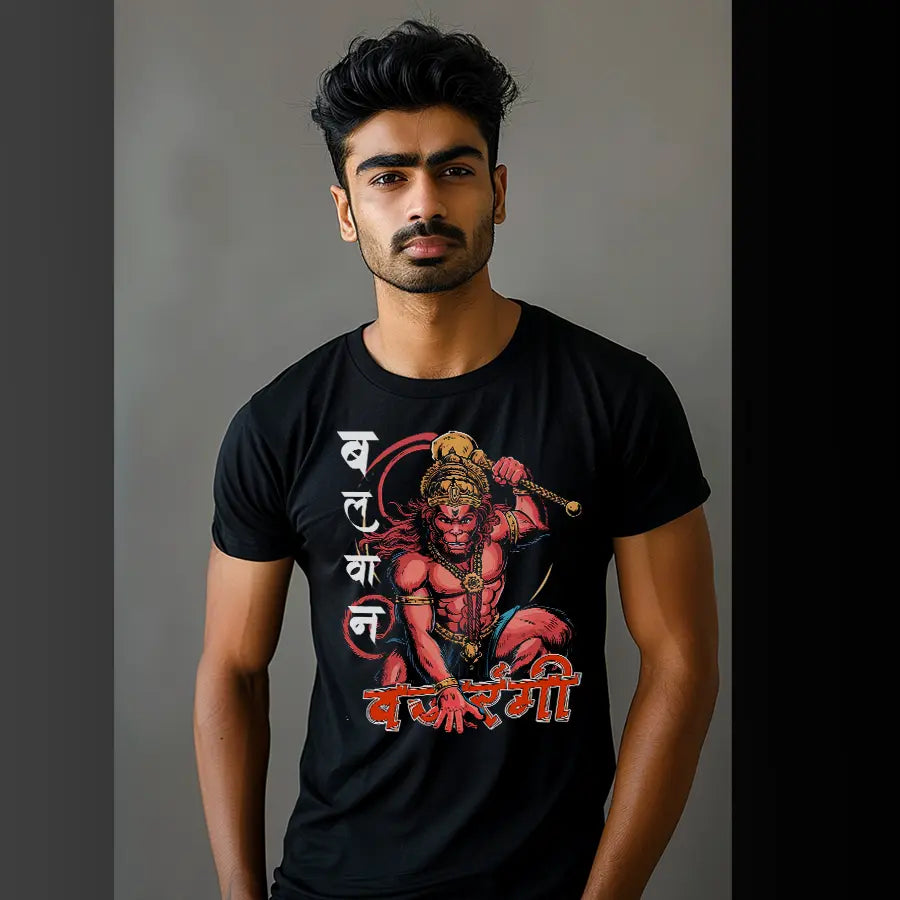 Maha Veer Vikram Bajarangi T-Shirt | Regular Fit Vastrdhamm