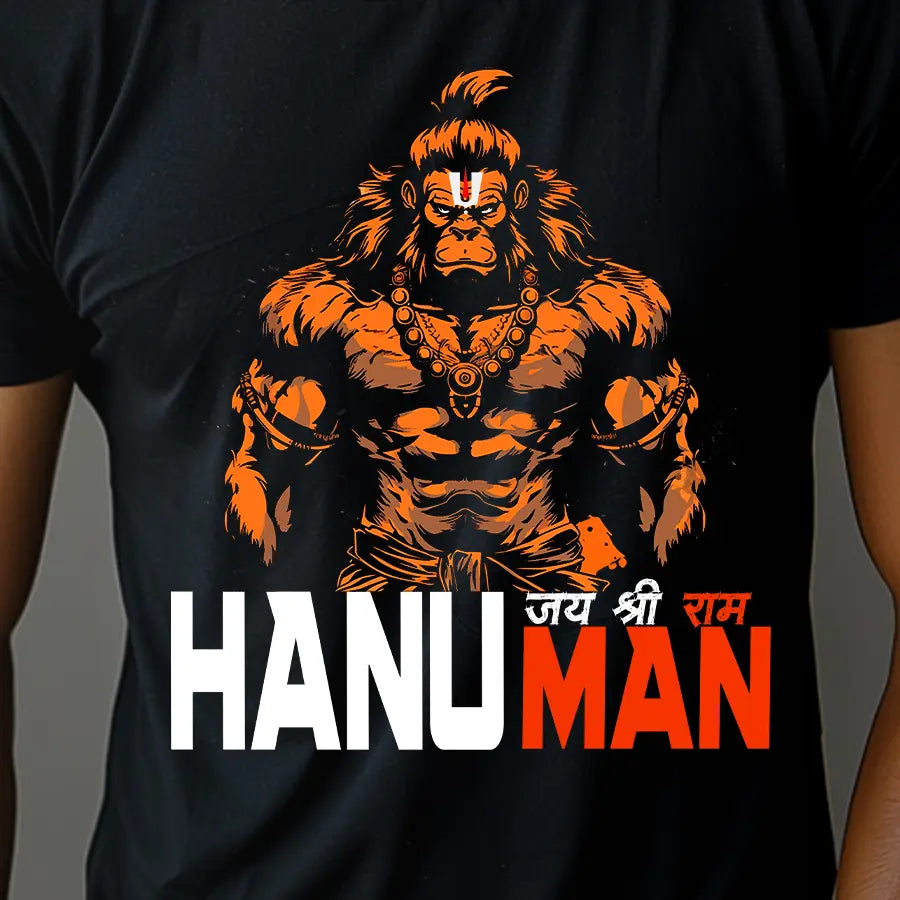 Hanuman in Meditation T-Shirt | Regular Fit Vastrdhamm