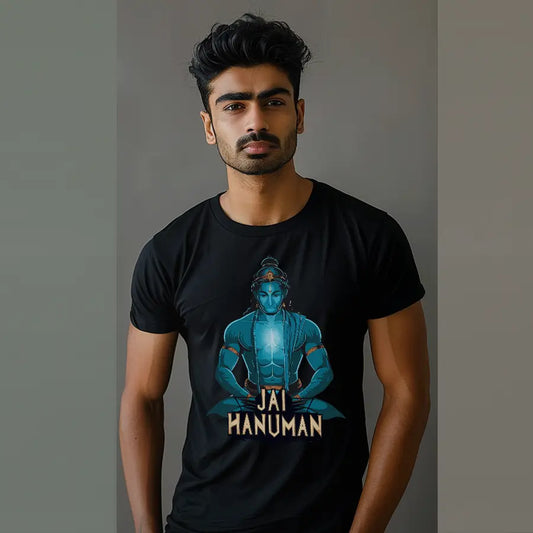 Hanuman's Tapasya Path to Divine Power T-Shirt | Regular Fit Vastrdhamm