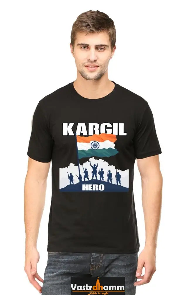 Heroes of Longewala Round Neck Half Sleeve Classic T-Shirts for Men Vastrdhamm