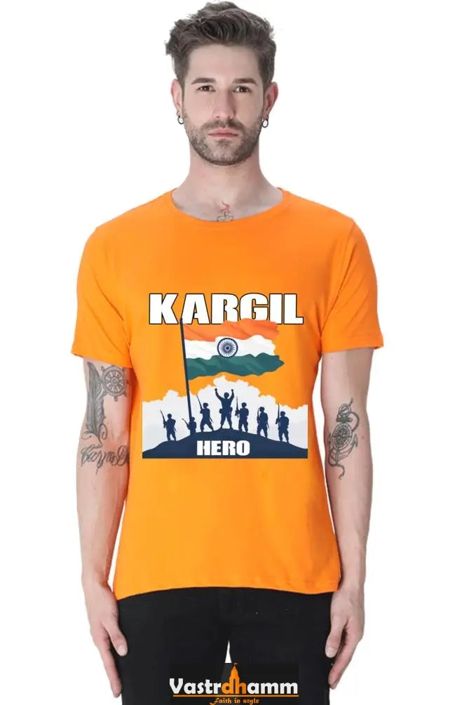 Heroes of Longewala Round Neck Half Sleeve Classic T-Shirts for Men Vastrdhamm