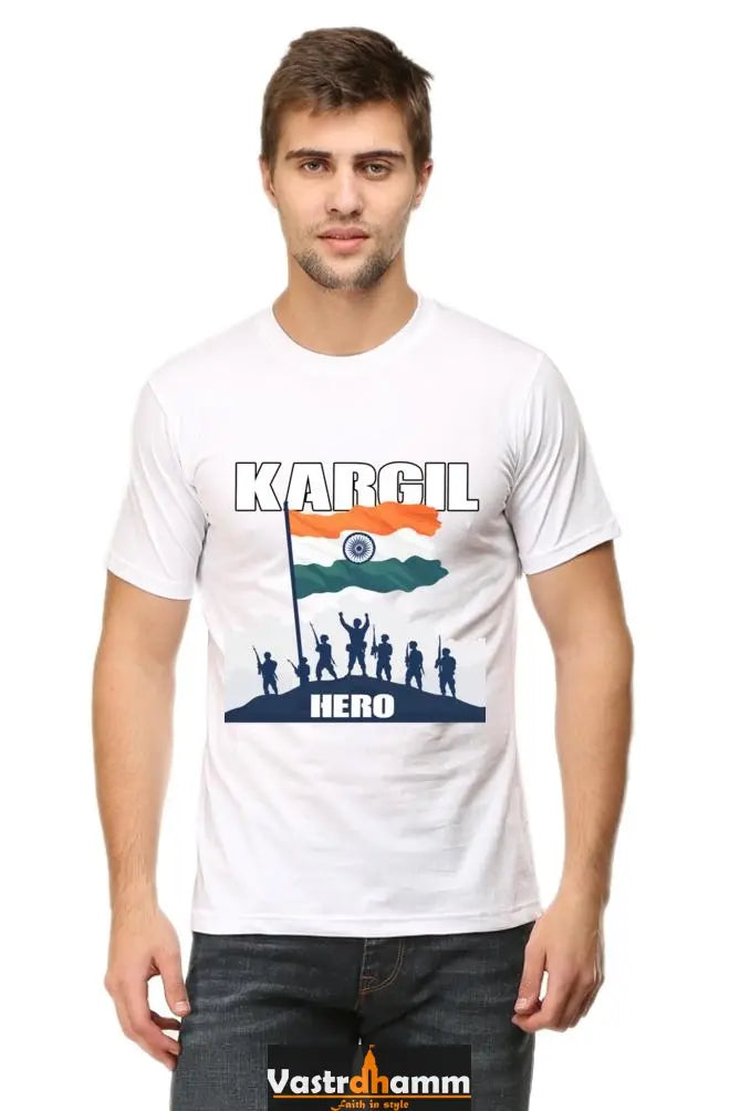 Heroes of Longewala Round Neck Half Sleeve Classic T-Shirts for Men Vastrdhamm