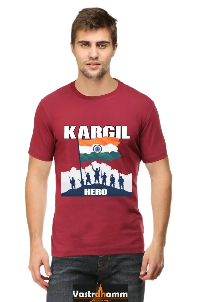 Heroes of Longewala Round Neck Half Sleeve Classic T-Shirts for Men Vastrdhamm