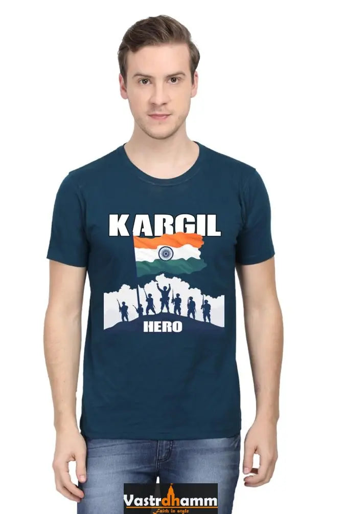 Heroes of Longewala Round Neck Half Sleeve Classic T-Shirts for Men Vastrdhamm