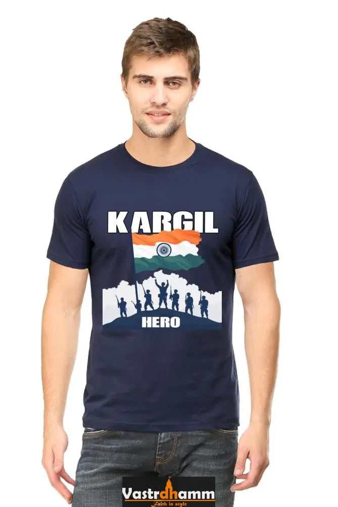 Heroes of Longewala Round Neck Half Sleeve Classic T-Shirts for Men Vastrdhamm