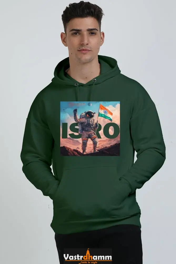 ISRO Space Explorer Oversized Hooded Sweatshirt T-Shirts for Men Vastrdhamm