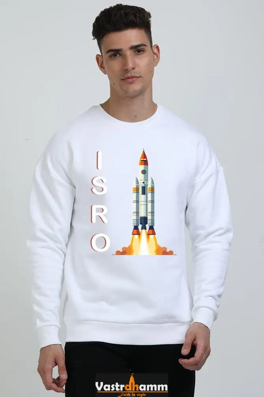 ISRO Space Explorer Oversized Sweatshirt T-Shirts for Men Vastrdhamm