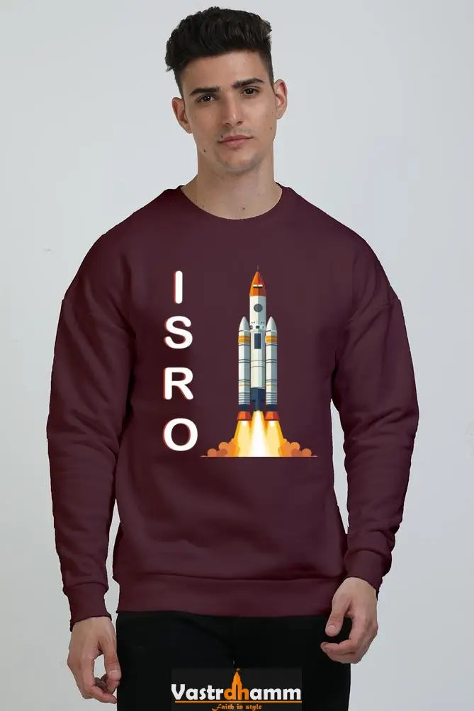 ISRO Space Explorer Oversized Sweatshirt T-Shirts for Men Vastrdhamm