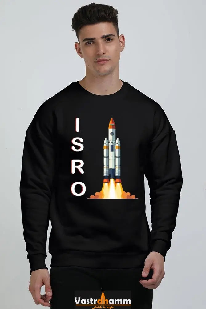 ISRO Space Explorer Oversized Sweatshirt T-Shirts for Men Vastrdhamm