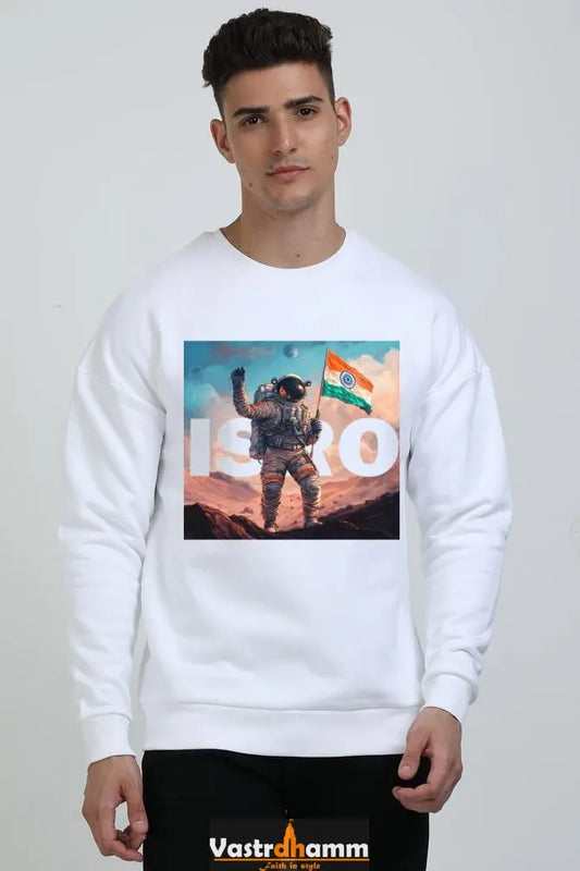 ISRO Space Explorer Oversized Sweatshirt T-Shirts for Men Vastrdhamm