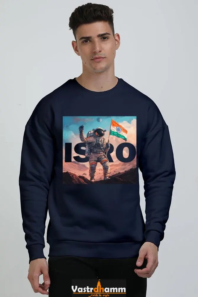 ISRO Space Explorer Oversized Sweatshirt T-Shirts for Men Vastrdhamm