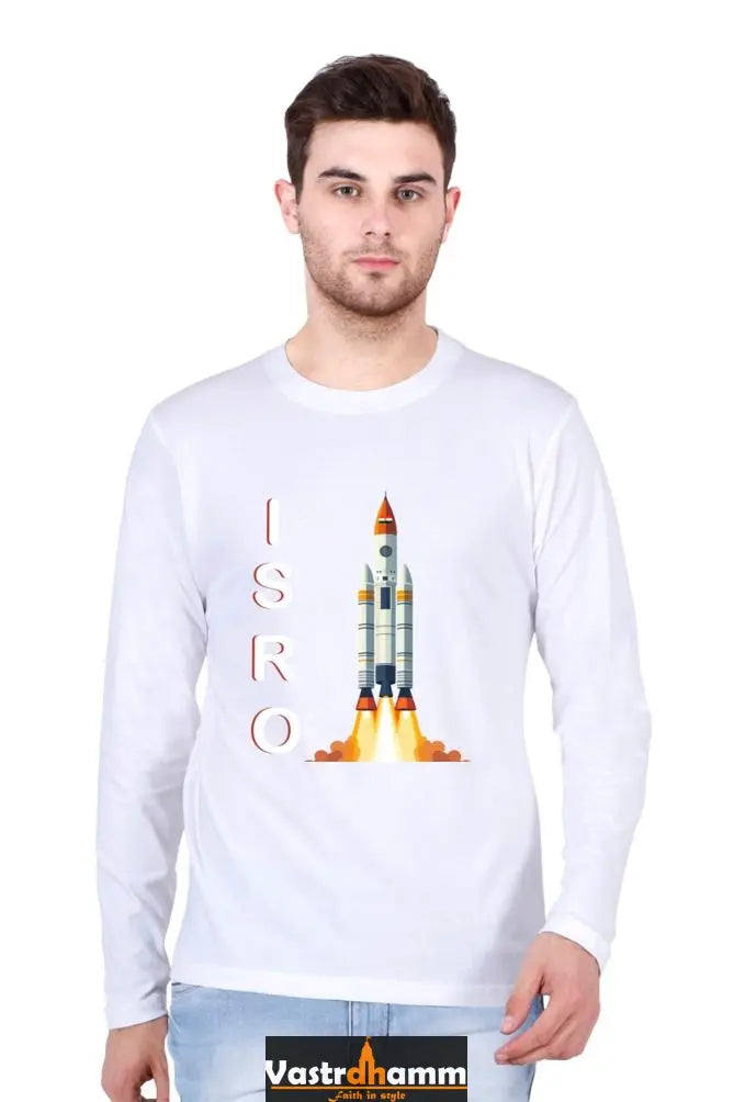 ISRO Space Explorer Round Neck Full Sleeve T-Shirts Vastrdhamm