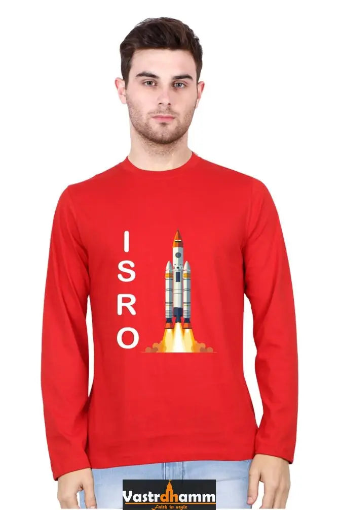 ISRO Space Explorer Round Neck Full Sleeve T-Shirts Vastrdhamm