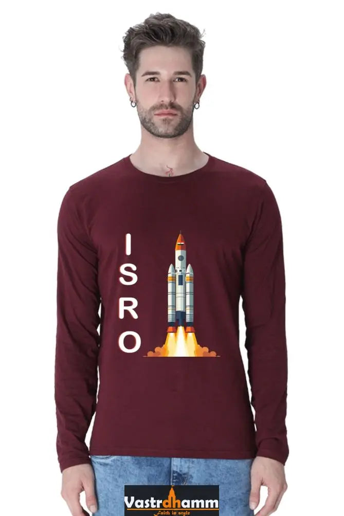 ISRO Space Explorer Round Neck Full Sleeve T-Shirts Vastrdhamm