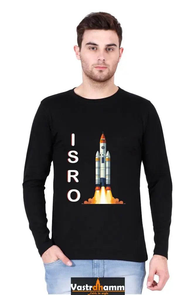 ISRO Space Explorer Round Neck Full Sleeve T-Shirts Vastrdhamm