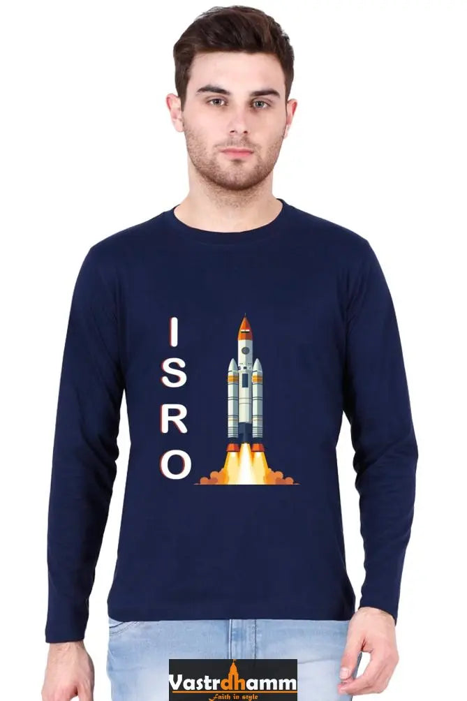 ISRO Space Explorer Round Neck Full Sleeve T-Shirts Vastrdhamm