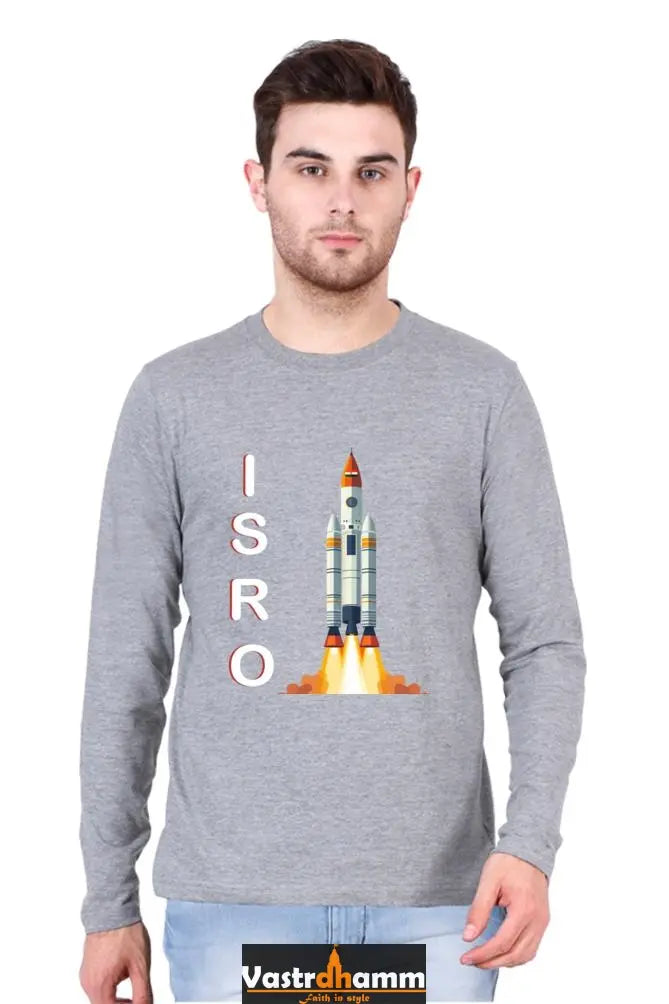 ISRO Space Explorer Round Neck Full Sleeve T-Shirts Vastrdhamm