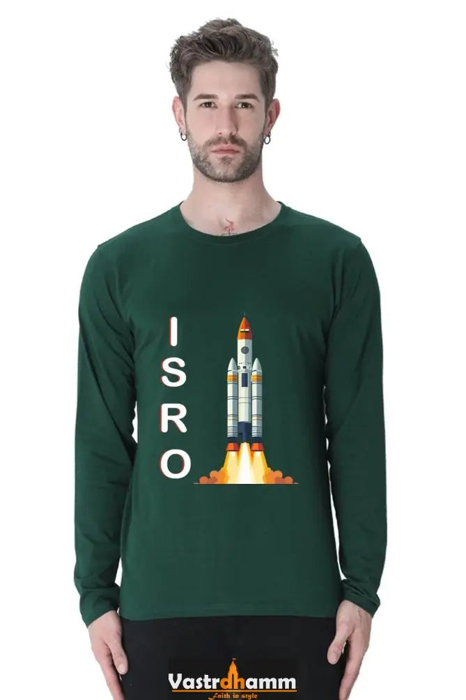 ISRO Space Explorer Round Neck Full Sleeve T-Shirts Vastrdhamm