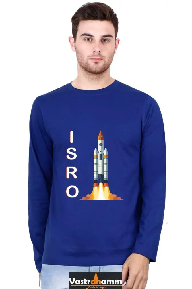 ISRO Space Explorer Round Neck Full Sleeve T-Shirts Vastrdhamm