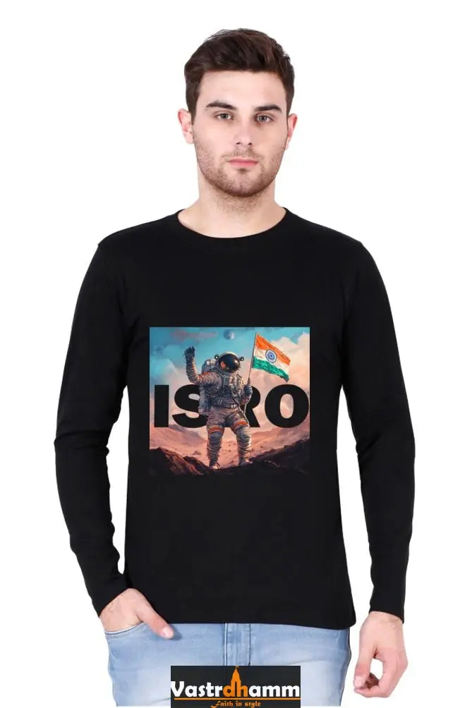 ISRO Space Explorer Round Neck Full Sleeve T-Shirts Vastrdhamm