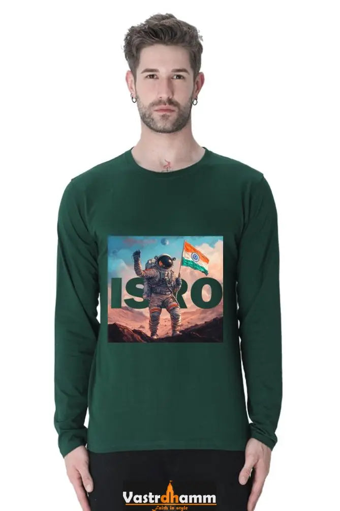 ISRO Space Explorer Round Neck Full Sleeve T-Shirts Vastrdhamm