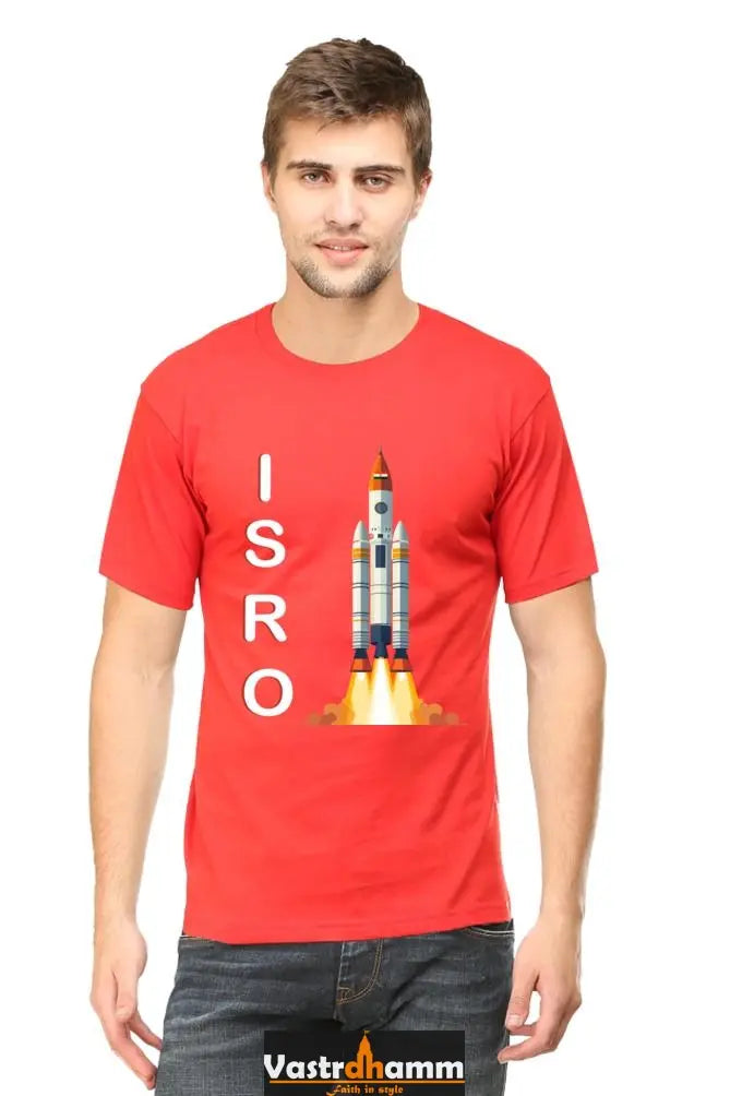 ISRO Space Explorer Round Neck Half Sleeve Classic T-Shirts for Men Vastrdhamm