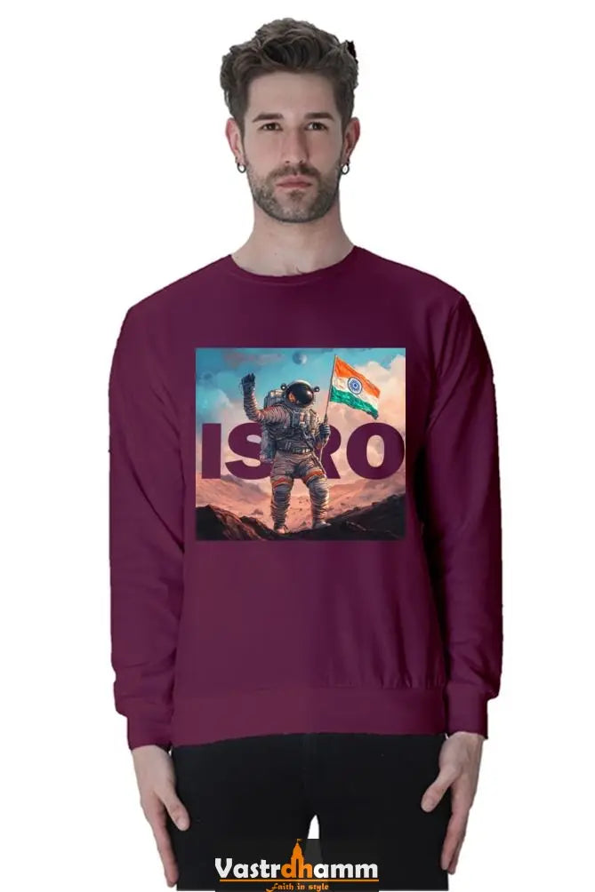 ISRO Space Explorer Sweatshirt T-Shirts for Men Vastrdhamm