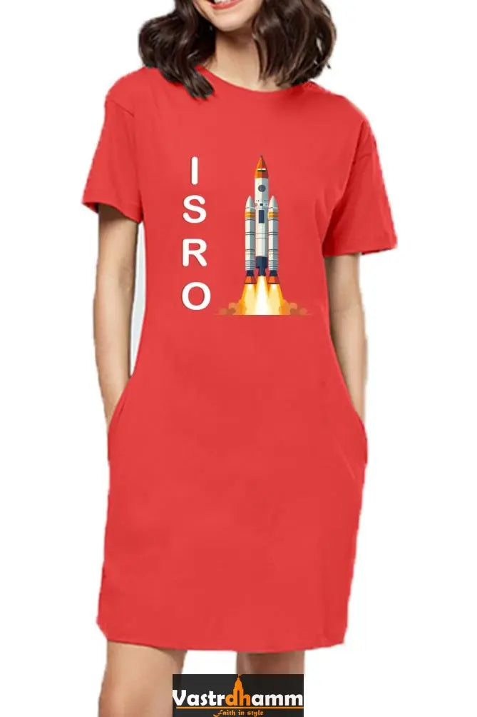 ISRO Space Explorer T-Shirts Dress for Women Vastrdhamm