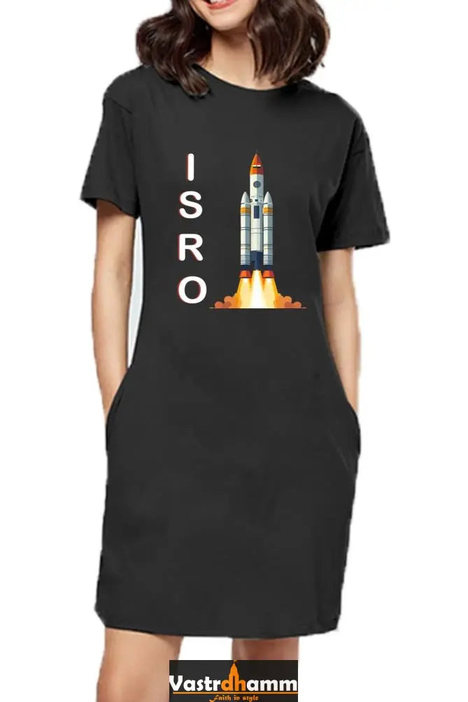 ISRO Space Explorer T-Shirts Dress for Women Vastrdhamm