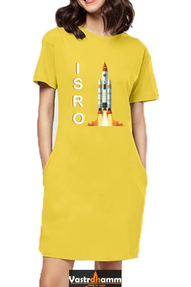 ISRO Space Explorer T-Shirts Dress for Women Vastrdhamm